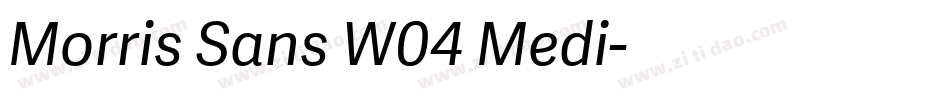 Morris Sans W04 Medi字体转换